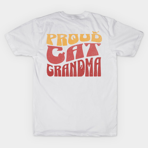 Proud Cat Grandma Vintage Design Gift by MEWRCH